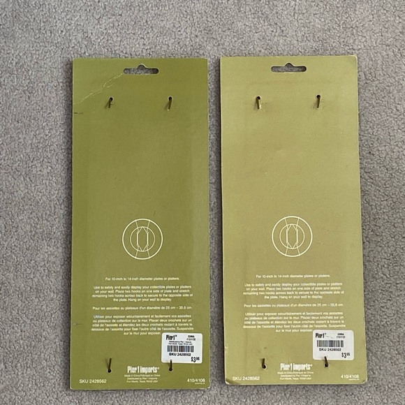 Pier 1 Imports Adjustable Plate Hangers - NEW IN PACKAGE - Picture 2 of 2